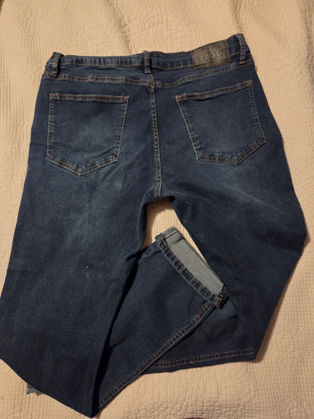 IZOD Men’s Dark Blue Denim Slim Jeans 32x32